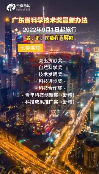 廣東省科學技術獎申報，獎項設置、申報條件