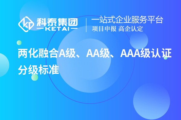 兩化融合A級、AA級、AAA級認證分級標(biāo)準(zhǔn)