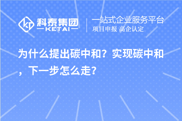 為什么提出碳中和？實現(xiàn)碳中和，下一步怎么走？