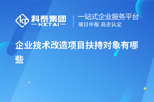 企業(yè)<a href=http://www.xjsygy.com/fuwu/jishugaizao.html target=_blank class=infotextkey>技術(shù)改造</a>項目扶持對象有哪些