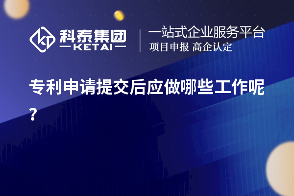 專利申請(qǐng)?zhí)峤缓髴?yīng)做哪些工作呢？