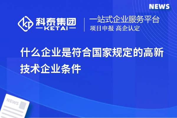 什么企業(yè)是符合國(guó)家規(guī)定的高新技術(shù)企業(yè)條件