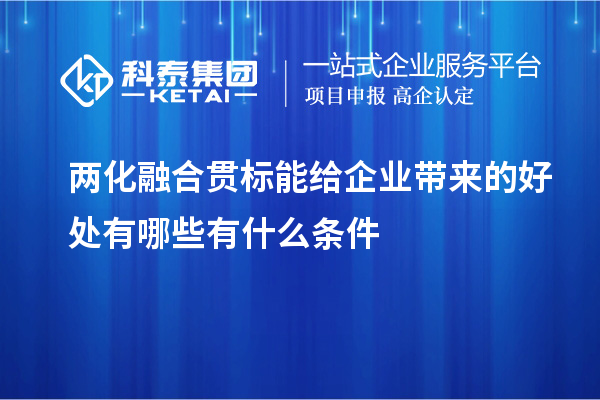 兩化融合貫標能給企業(yè)帶來的好處有哪些有什么條件