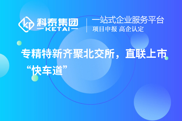 專精特新齊聚北交所，直聯上市“快車道”