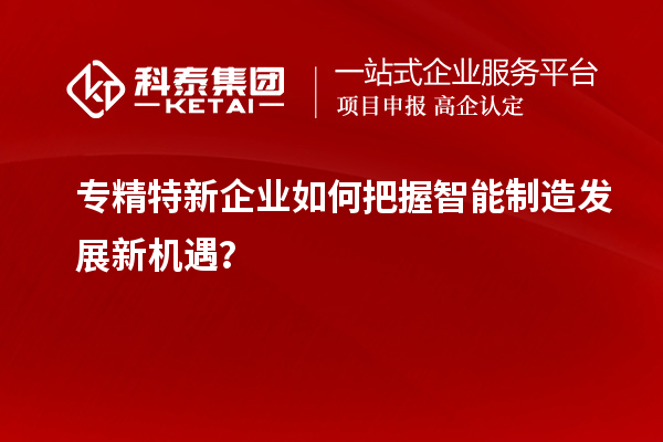 專精特新企業(yè)如何把握智能制造發(fā)展新機(jī)遇?
