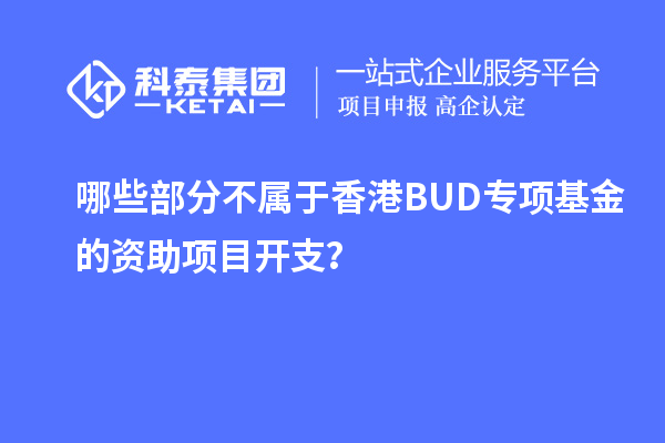 哪些部分不屬于香港BUD專項(xiàng)基金的資助項(xiàng)目開(kāi)支？