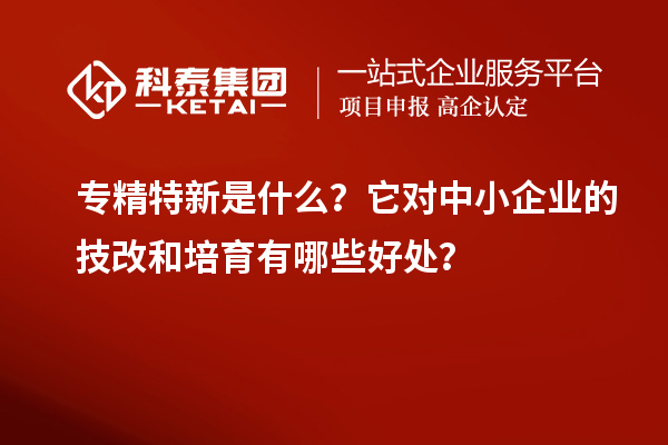 專精特新是什么？它對(duì)中小企業(yè)的<a href=http://www.xjsygy.com/fuwu/jishugaizao.html target=_blank class=infotextkey>技改</a>和培育有哪些好處？