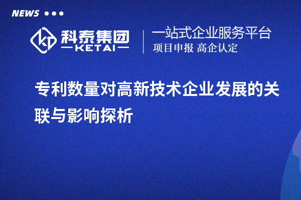專利數量對高新技術企業發展的關聯與影響探析