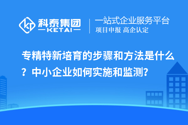 專精特新培育的步驟和方法是什么？中小企業如何實施和監測？