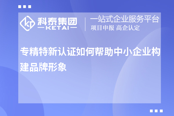 專精特新認證如何幫助中小企業構建品牌形象