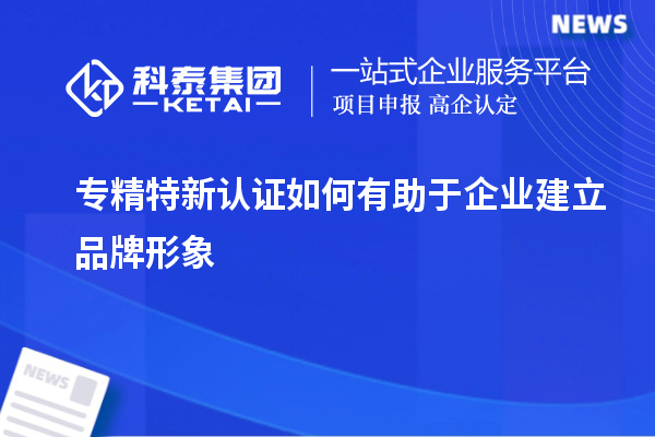 專(zhuān)精特新認(rèn)證如何有助于企業(yè)建立品牌形象