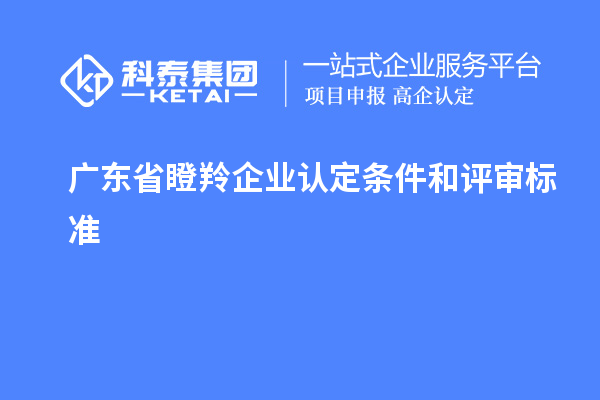 廣東省<a href=http://www.xjsygy.com/fuwu/dengling.html target=_blank class=infotextkey>瞪羚企業(yè)認定</a>條件和評審標準