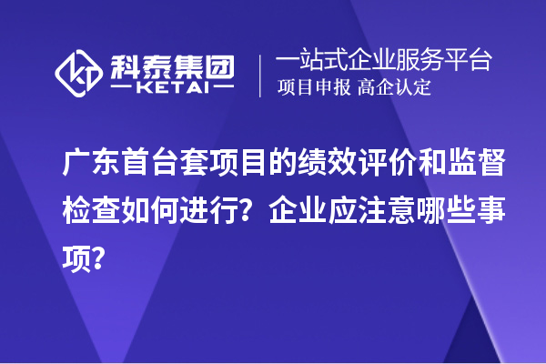 廣東首臺套項目的績效評價和監(jiān)督檢查如何進行？企業(yè)應(yīng)注意哪些事項？