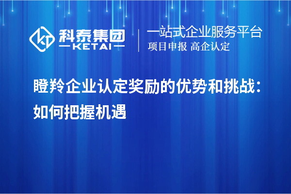 <a href=http://www.xjsygy.com/fuwu/dengling.html target=_blank class=infotextkey>瞪羚企業(yè)認(rèn)定</a>獎勵的優(yōu)勢和挑戰(zhàn)：如何把握機(jī)遇
