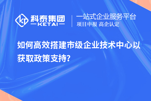 如何高效搭建市級企業(yè)技術(shù)中心以獲取政策支持？