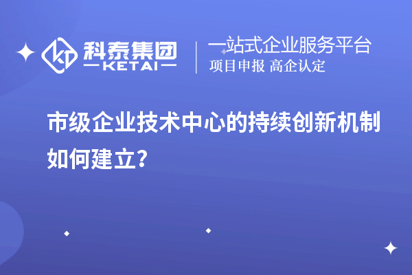 市級企業(yè)技術中心的持續(xù)創(chuàng)新機制如何建立？