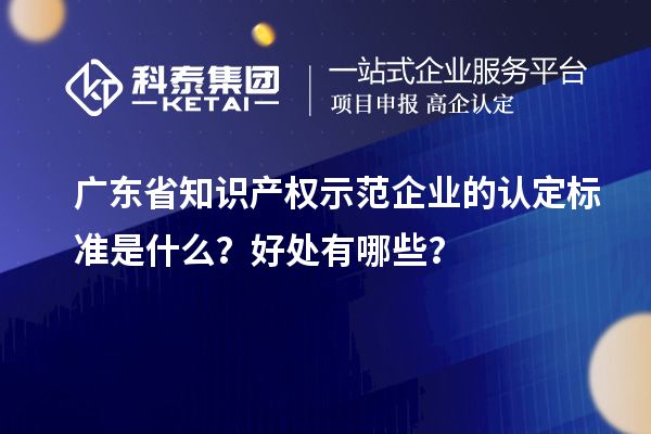 廣東省知識(shí)產(chǎn)權(quán)示范企業(yè)的認(rèn)定標(biāo)準(zhǔn)是什么？好處有哪些？