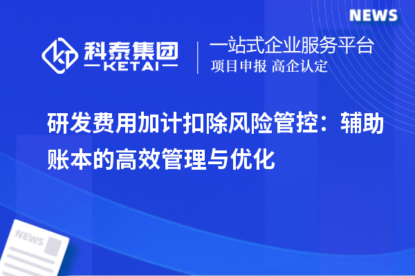 研發費用加計扣除風險管控：輔助賬本的高效管理與優化