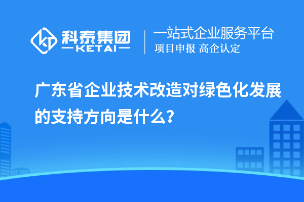 廣東省企業<a href=http://www.xjsygy.com/fuwu/jishugaizao.html target=_blank class=infotextkey>技術改造</a>對綠色化發展的支持方向是什么？
