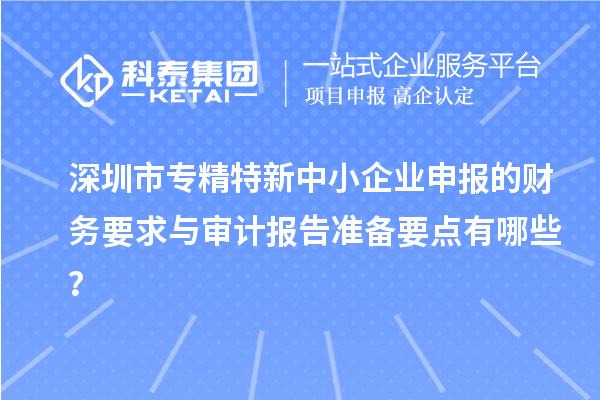 <a href=http://www.xjsygy.com/shenzhen/ target=_blank class=infotextkey>深圳市專精特新</a>中小企業(yè)申報的財務(wù)要求與審計報告準(zhǔn)備要點有哪些？