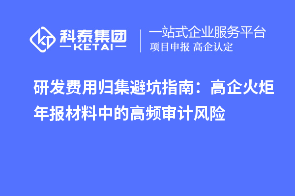 研發費用歸集避坑指南：高企火炬年報材料中的高頻審計風險