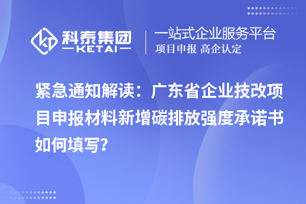 緊急通知解讀：廣東省企業<a href=http://www.xjsygy.com/fuwu/jishugaizao.html target=_blank class=infotextkey>技改</a><a href=http://www.xjsygy.com/shenbao.html target=_blank class=infotextkey>項目申報</a>材料新增碳排放強度承諾書如何填寫？