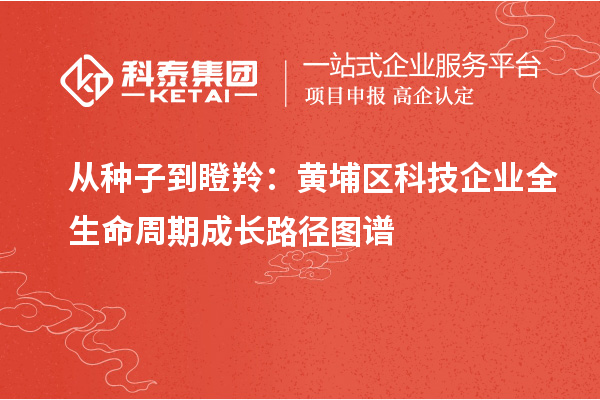從種子到瞪羚：黃埔區科技企業全生命周期成長路徑圖譜