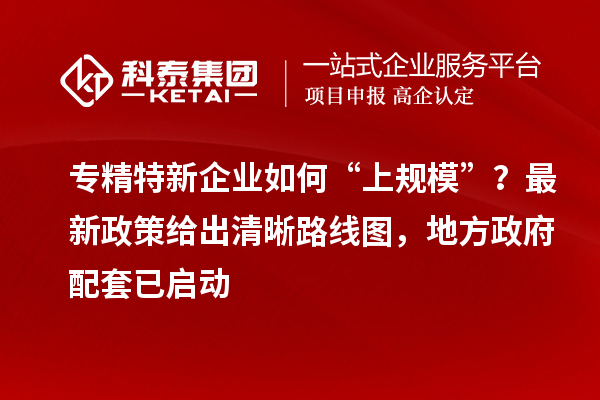 專精特新企業如何“上規模”？最新政策給出清晰路線圖，地方政府配套已啟動