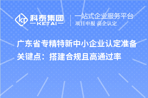 廣東省專精特新中小企業認定準備關鍵點:搭建合規且高通過率